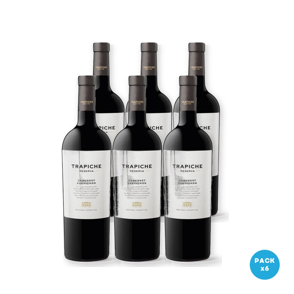 Trapiche - Vino Tinto Cabernet Sauvignon 750ml - 6 unidades