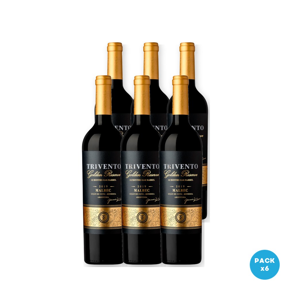 Trivento - Vino Golden Reserve Malbec 750ml - 6 unidades