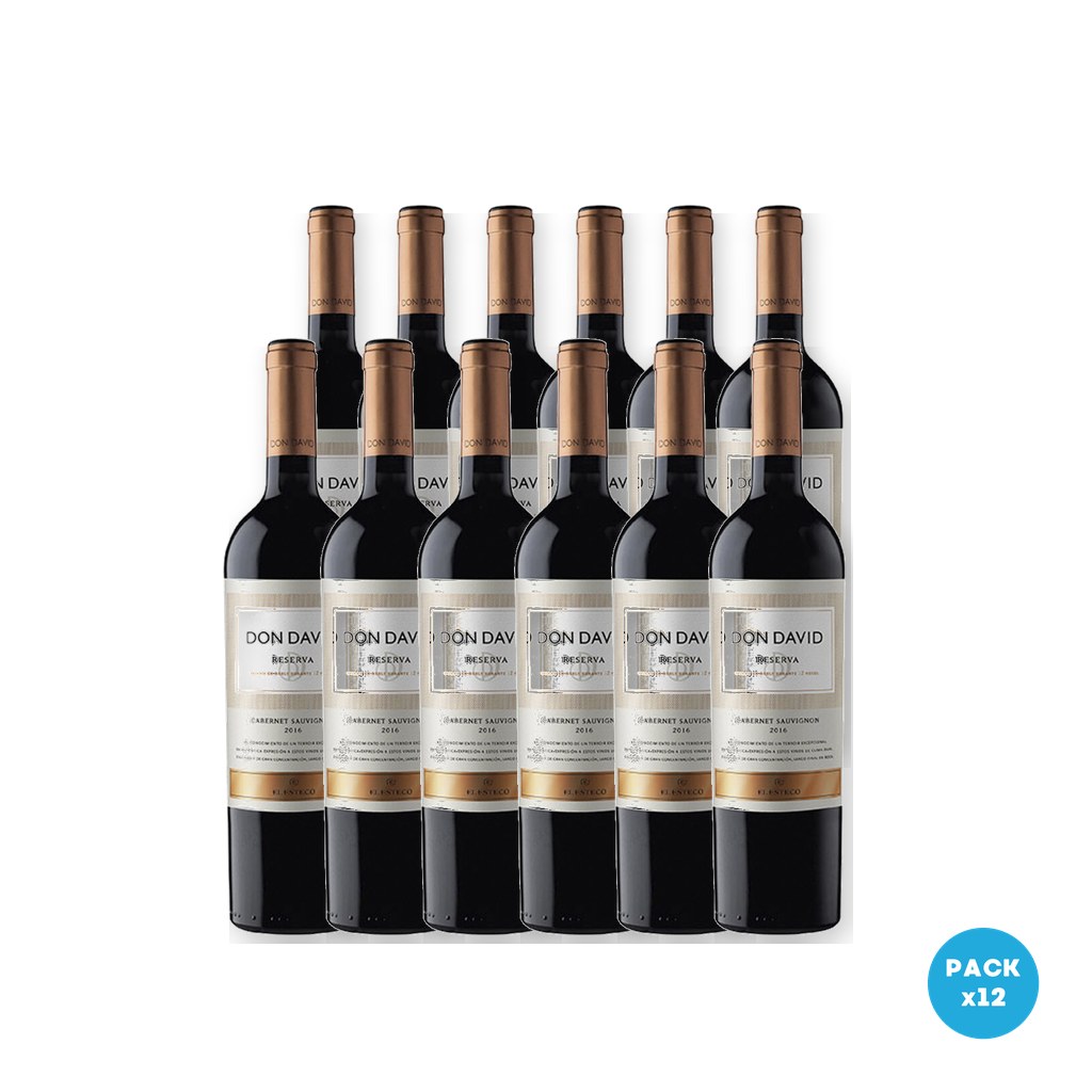 Don David – Vino Tinto Cabernet Sauvignon 750ml – 12 unidades Don David - Vino Tinto Cabernet Sauvignon 750ml - 12 unidades