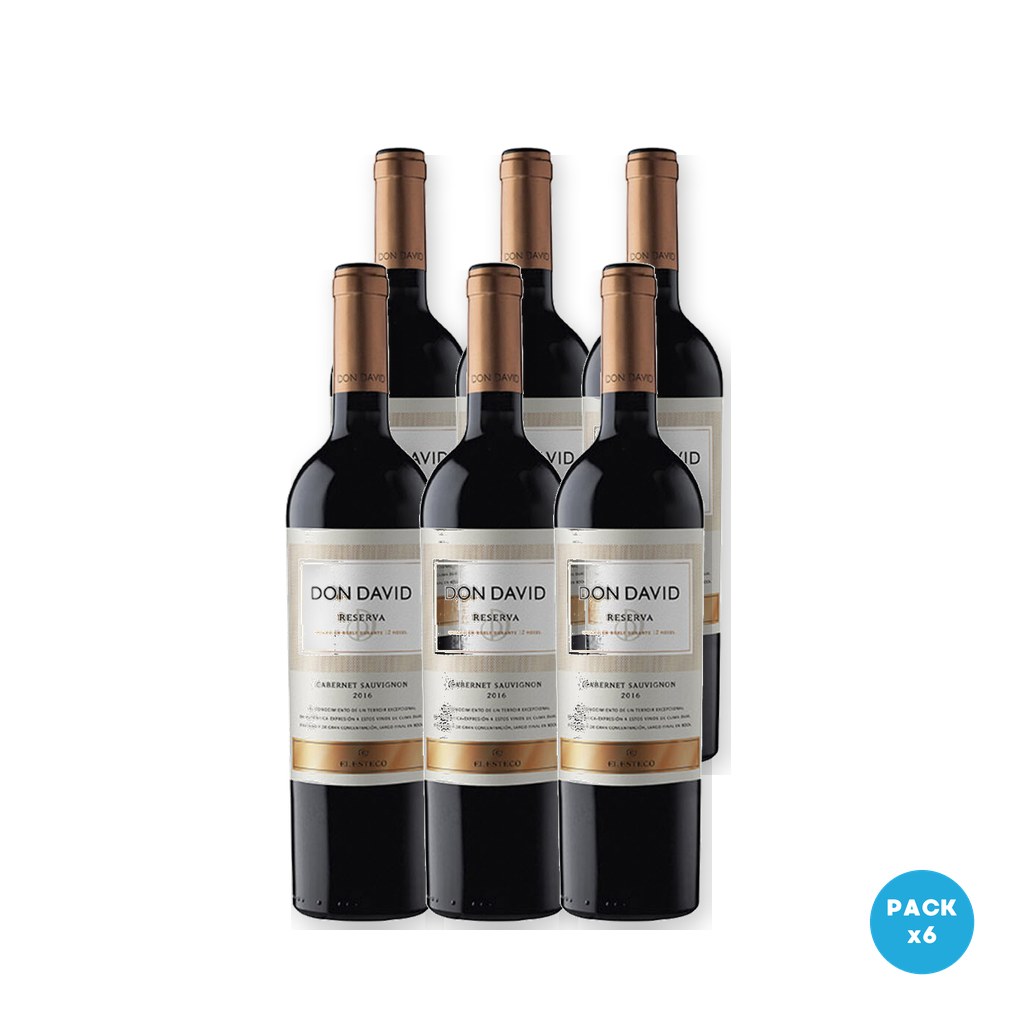 Don David - Vino Tinto Cabernet Sauvignon 750ml - 6 unidades