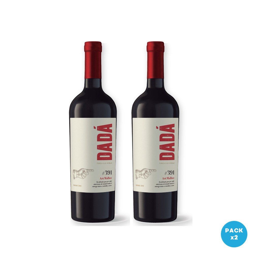 Dadá – Vino Tinto Malbec 750ml – 2 unidades Dadá - Vino Tinto Malbec 750ml - 2 unidades