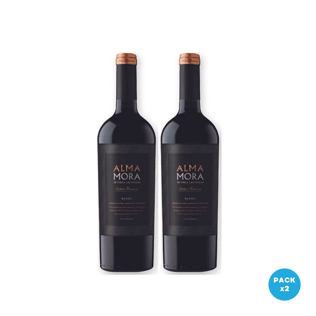 Alma Mora – Vino Tinto Blend 750ml – 2 unidades Alma Mora - Vino Tinto Blend 750ml - 2 unidades
