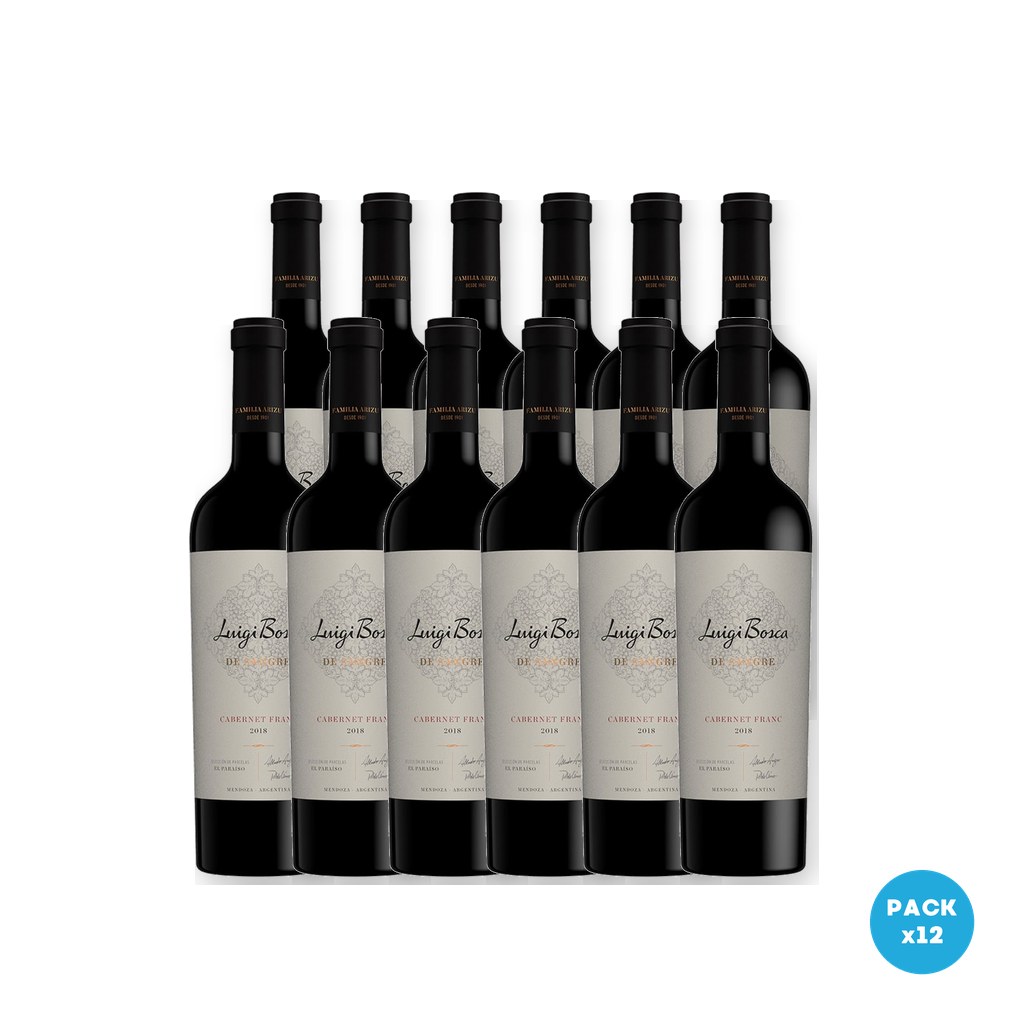 Estancia Mendoza – Vino Tinto Cabernet Franc De Sangre Luigi Bosca 750ml – 12 unidades Estancia Mendoza - Vino Tinto Cabernet Franc De Sangre Luigi Bosca 750ml - 12 unidades