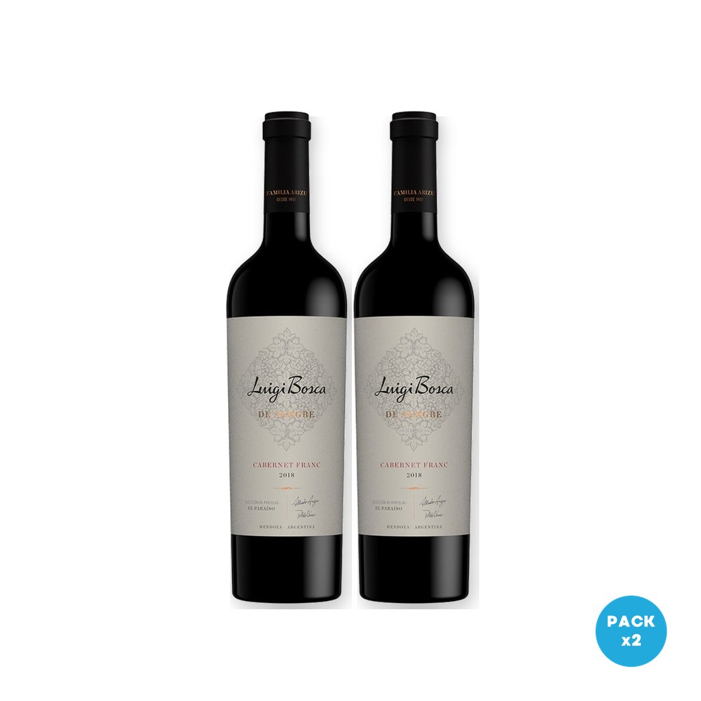 Estancia Mendoza – Vino Tinto Cabernet Franc De Sangre Luigi Bosca 750ml – 2 unidades Estancia Mendoza - Vino Tinto Cabernet Franc De Sangre Luigi Bosca 750ml - 2 unidades