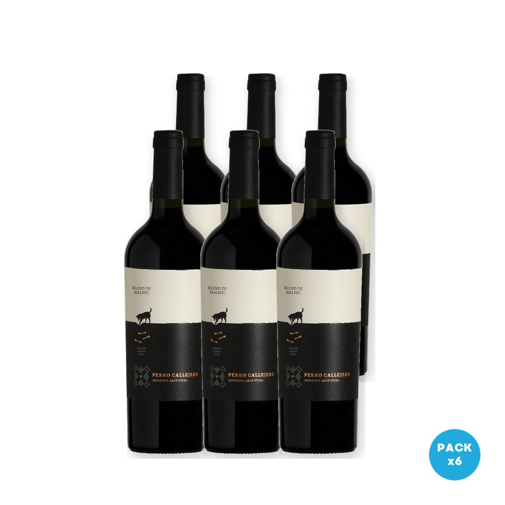 Perro Callejero - Vino Tinto Malbec 750ml - 6 unidades