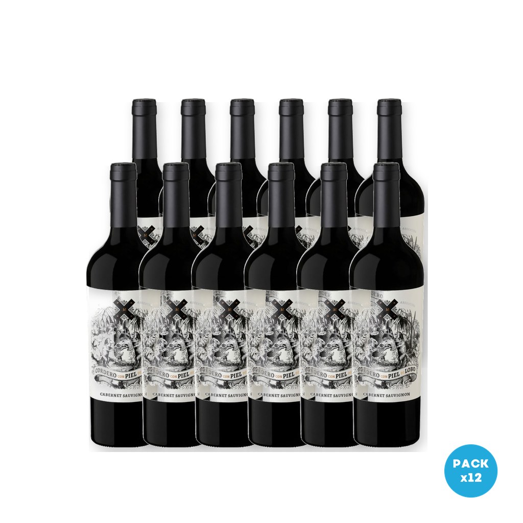 Cordero con Piel de Lobo – Vino Tinto Cabernet Sauvignon 750ml – 12 unidades Cordero con Piel de Lobo - Vino Tinto Cabernet Sauvignon 750ml - 12 unidades