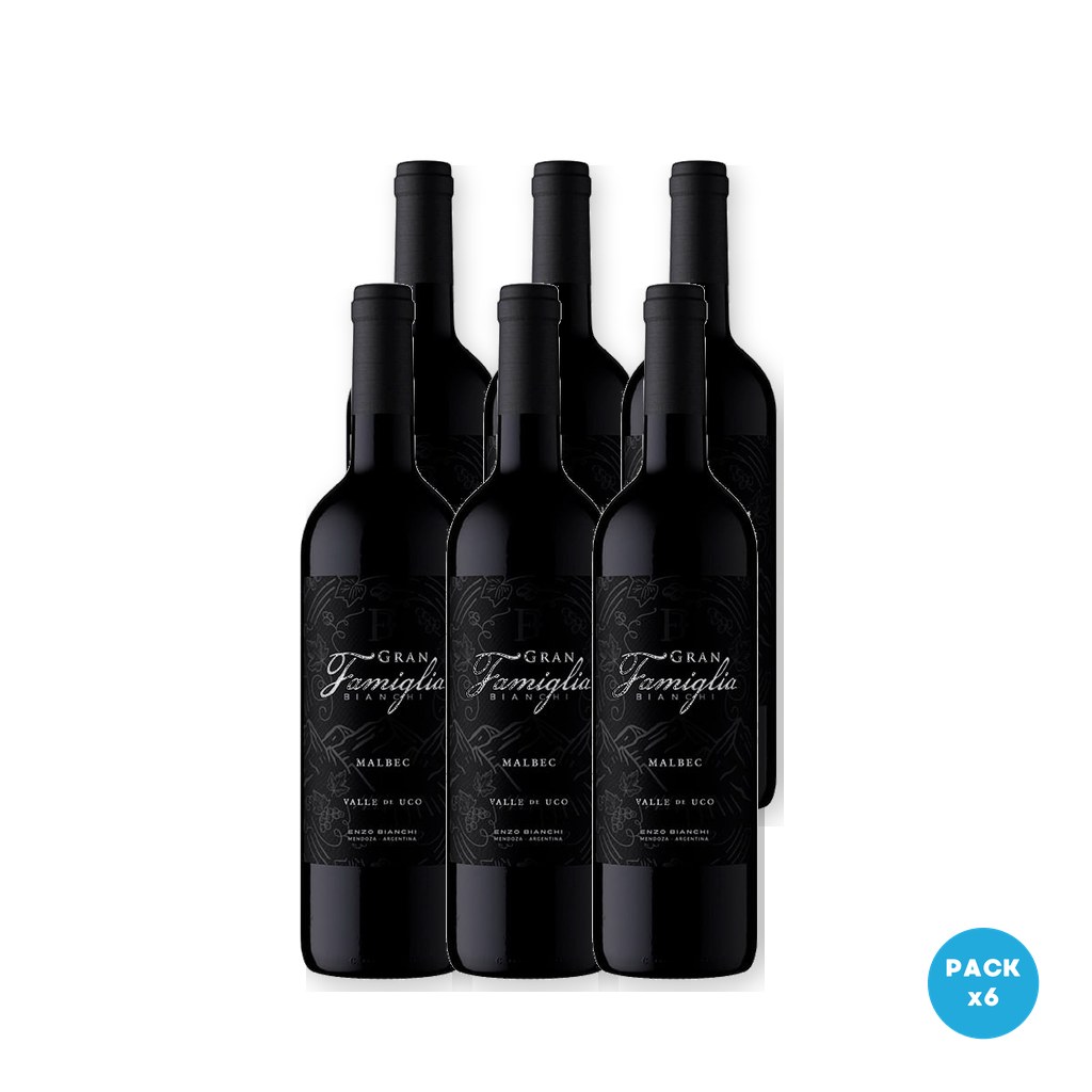 Famiglia Bianchi - Vino Malbec Gran 750ml - 6 unidades