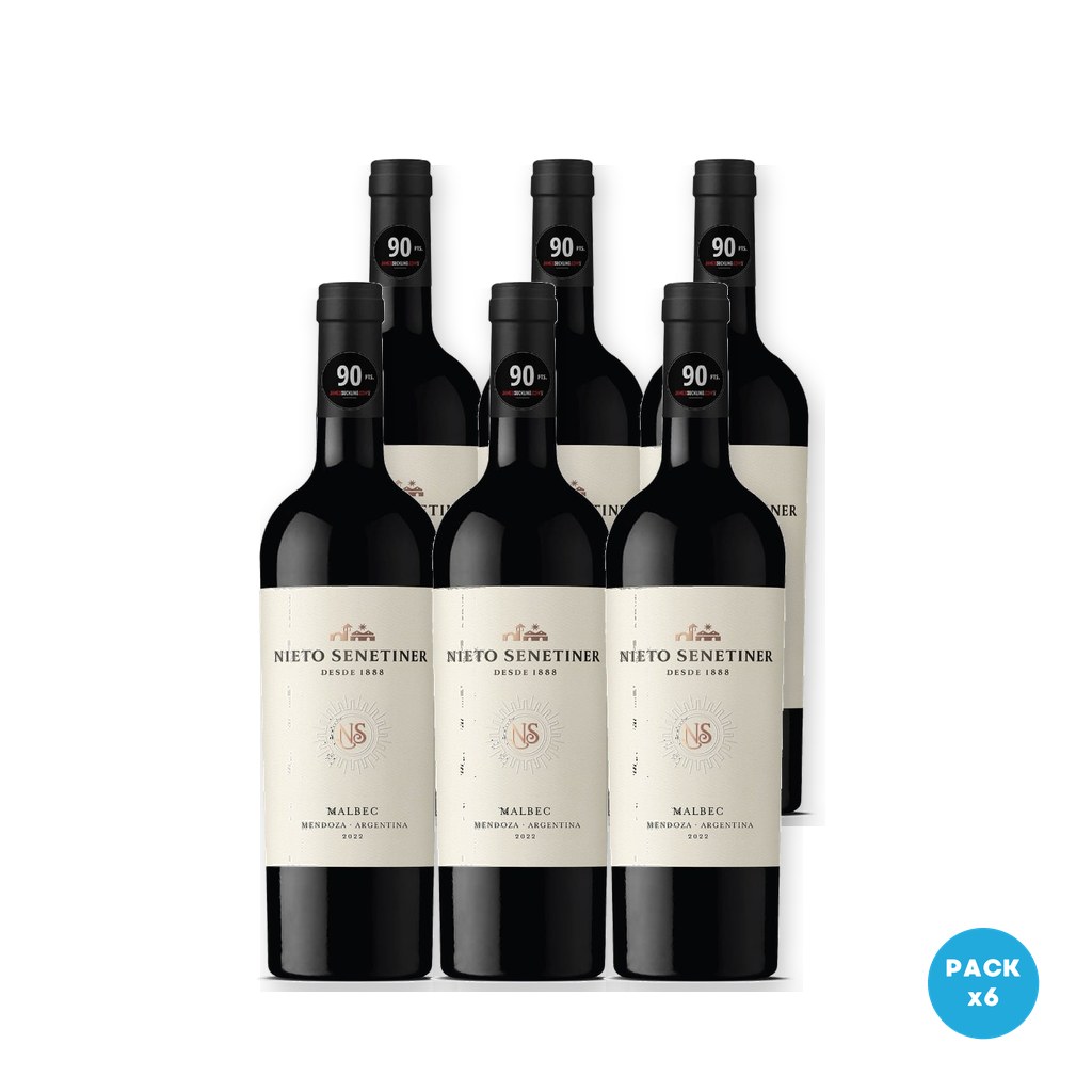 Nieto & Senetiner - Vino Malbec 750ml - 6 unidades