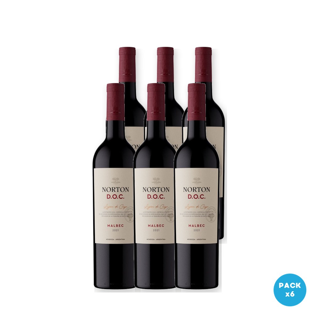 Norton - Vino Malbec D.O.C 750ml - 6 unidades