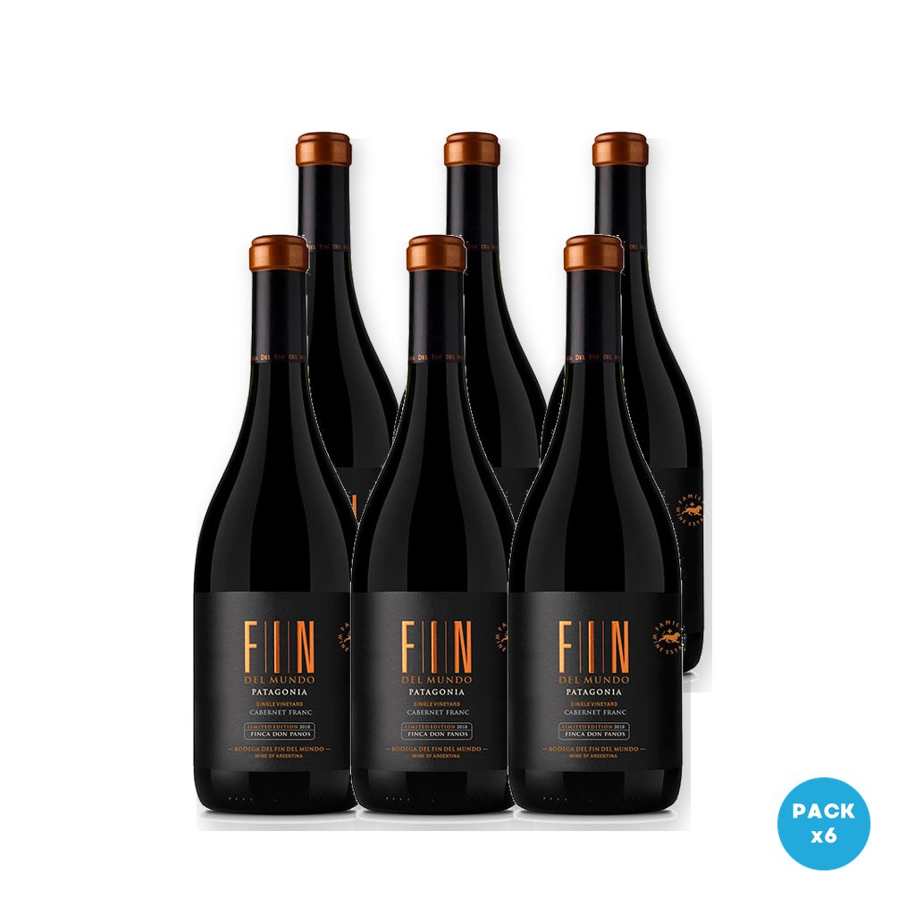 Fin Del Mundo - Vino Fin Cabernet Franc 750ml - 6 unidades