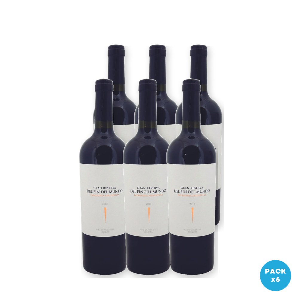 Del Fin Del Mundo - Vino Tinto 750ml - 6 unidades