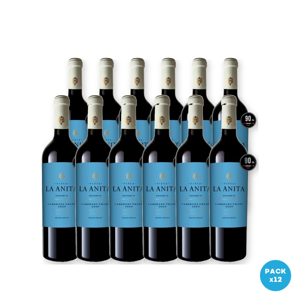 Finca La Anita – Vino Tinto Cabernet Franc 750ml – 12 unidades Finca La Anita - Vino Tinto Cabernet Franc 750ml - 12 unidades