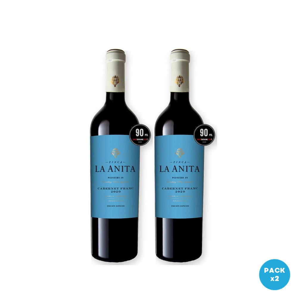 Finca La Anita – Vino Tinto Cabernet Franc 750ml – 2 unidades Finca La Anita - Vino Tinto Cabernet Franc 750ml - 2 unidades