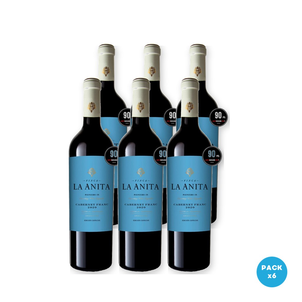 Finca La Anita - Vino Tinto Cabernet Franc 750ml - 6 unidades