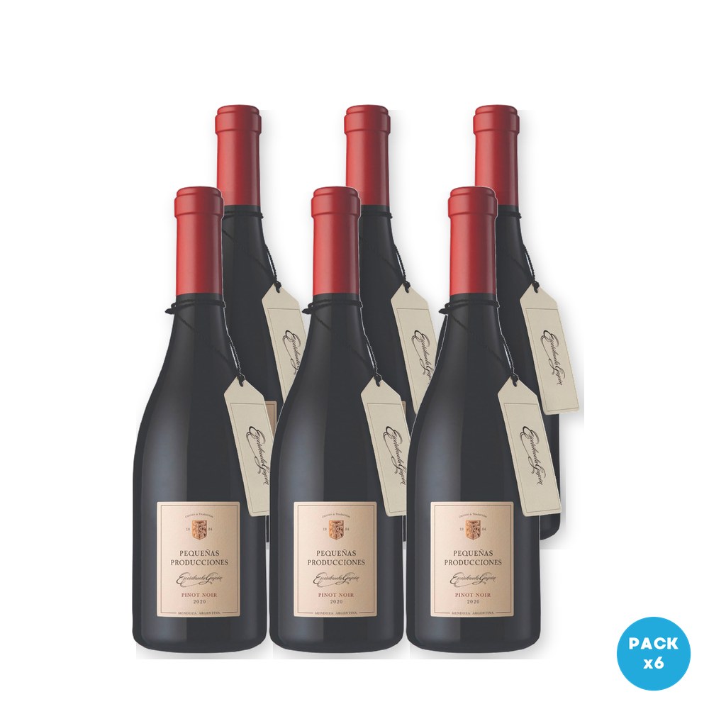 Pequeñas Producciones - Vino Tinto Pinot Noir Escorihuela Gascon 750ml - 6 unidades