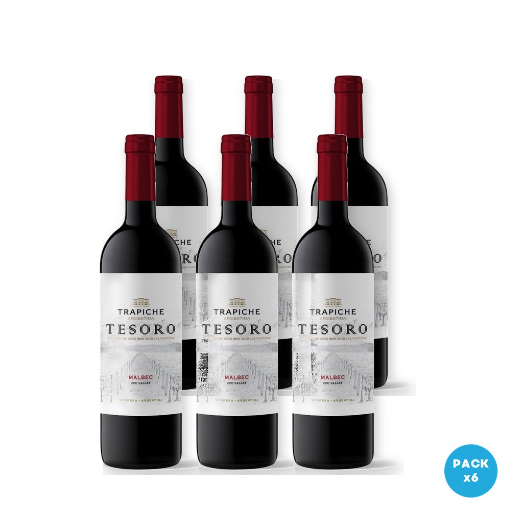 Trapiche - Vino Malbec Tesoro 750ml - 6 unidades
