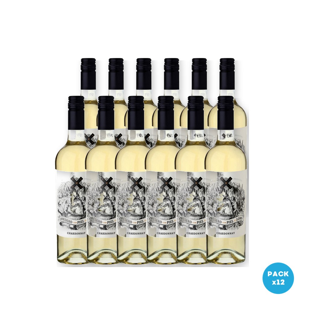 Cordero con Piel de Lobo – Vino Chardonnay 750ml – 12 unidades Cordero con Piel de Lobo - Vino Chardonnay 750ml - 12 unidades