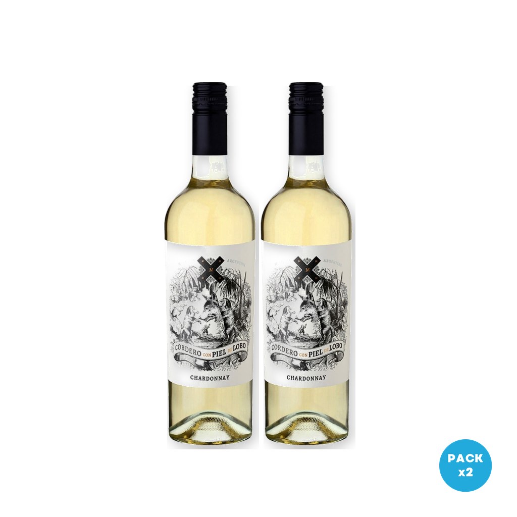 Cordero con Piel de Lobo – Vino Chardonnay 750ml – 2 unidades Cordero con Piel de Lobo - Vino Chardonnay 750ml - 2 unidades