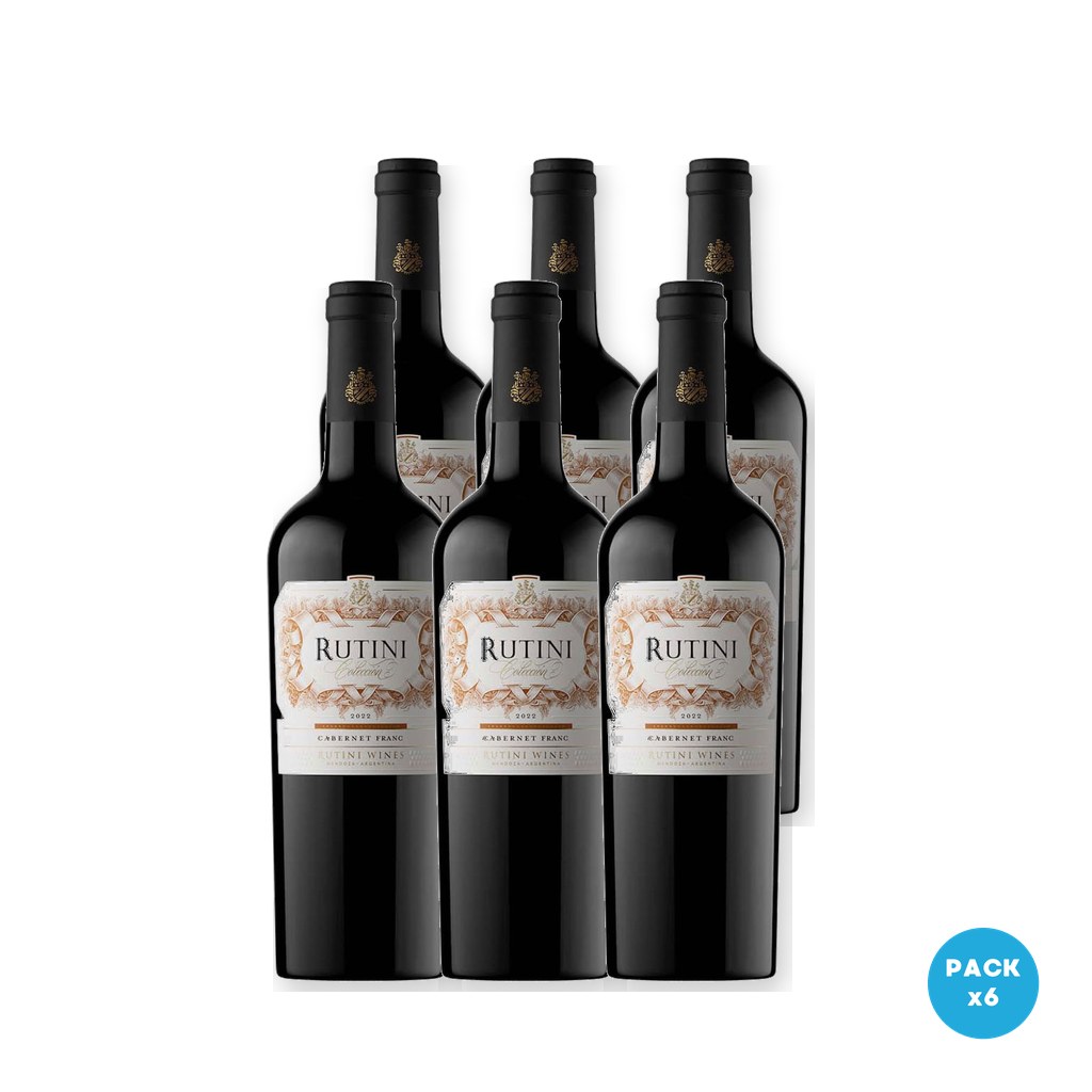 Rutini - Vino Tinto Cabernet Franc 750ml - 6 unidades