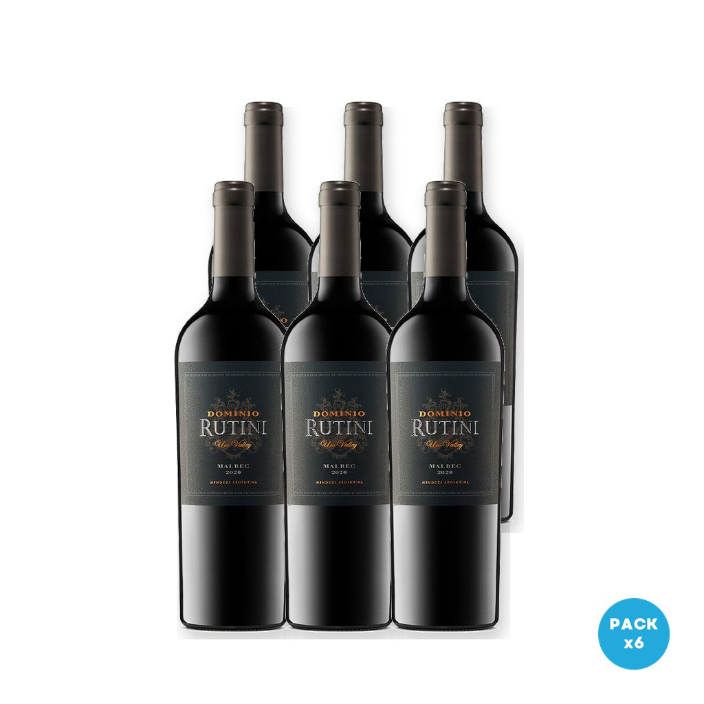 Rutini - Vino Dominio Malbec 750ml - 6 unidades