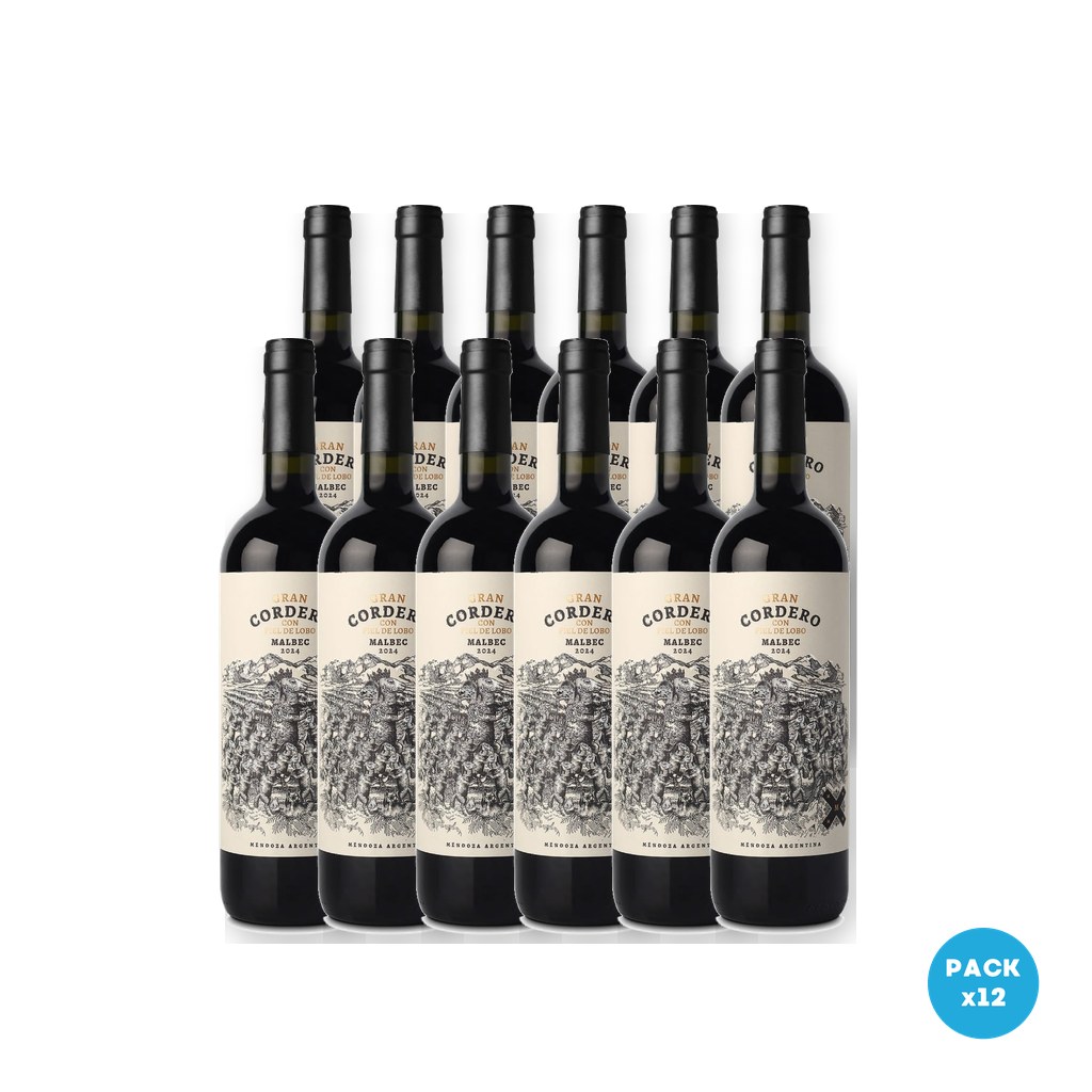 Cordero con Piel de Lobo – Vino Gran Malbec 750ml – 12 unidades Cordero con Piel de Lobo - Vino Gran Malbec 750ml - 12 unidades
