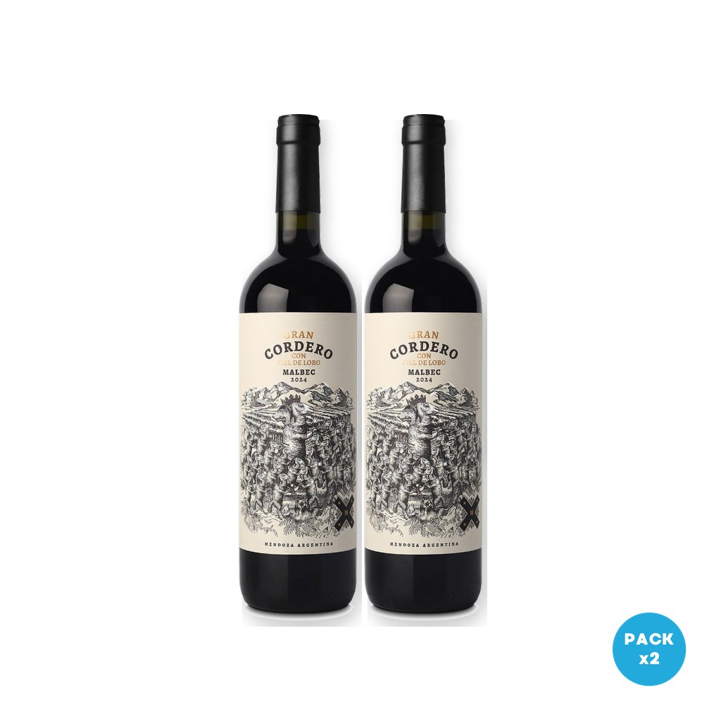 Cordero con Piel de Lobo – Vino Gran Malbec 750ml – 2 unidades Cordero con Piel de Lobo - Vino Gran Malbec 750ml - 2 unidades