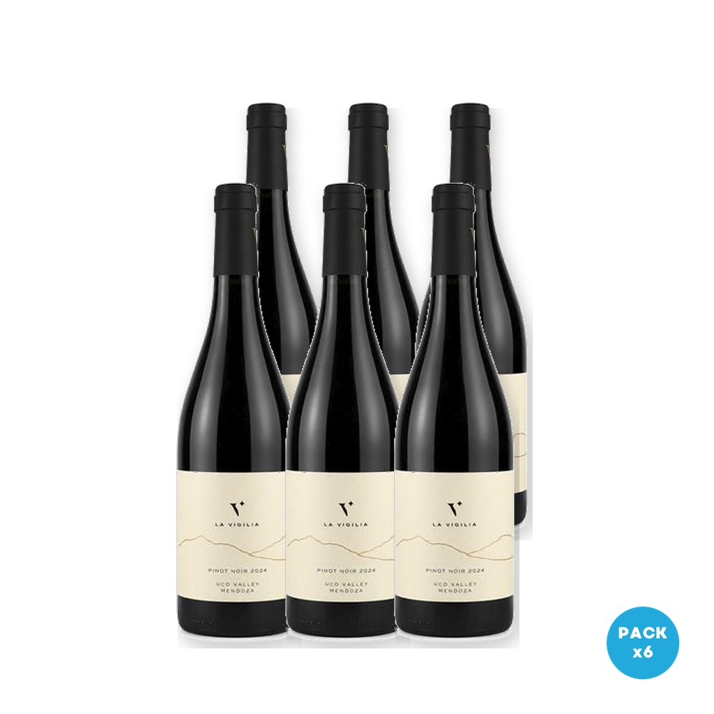 Vigilia - Vino Pinot Noir La Uco Valley Mendoza 2024 750ml - 6 unidades