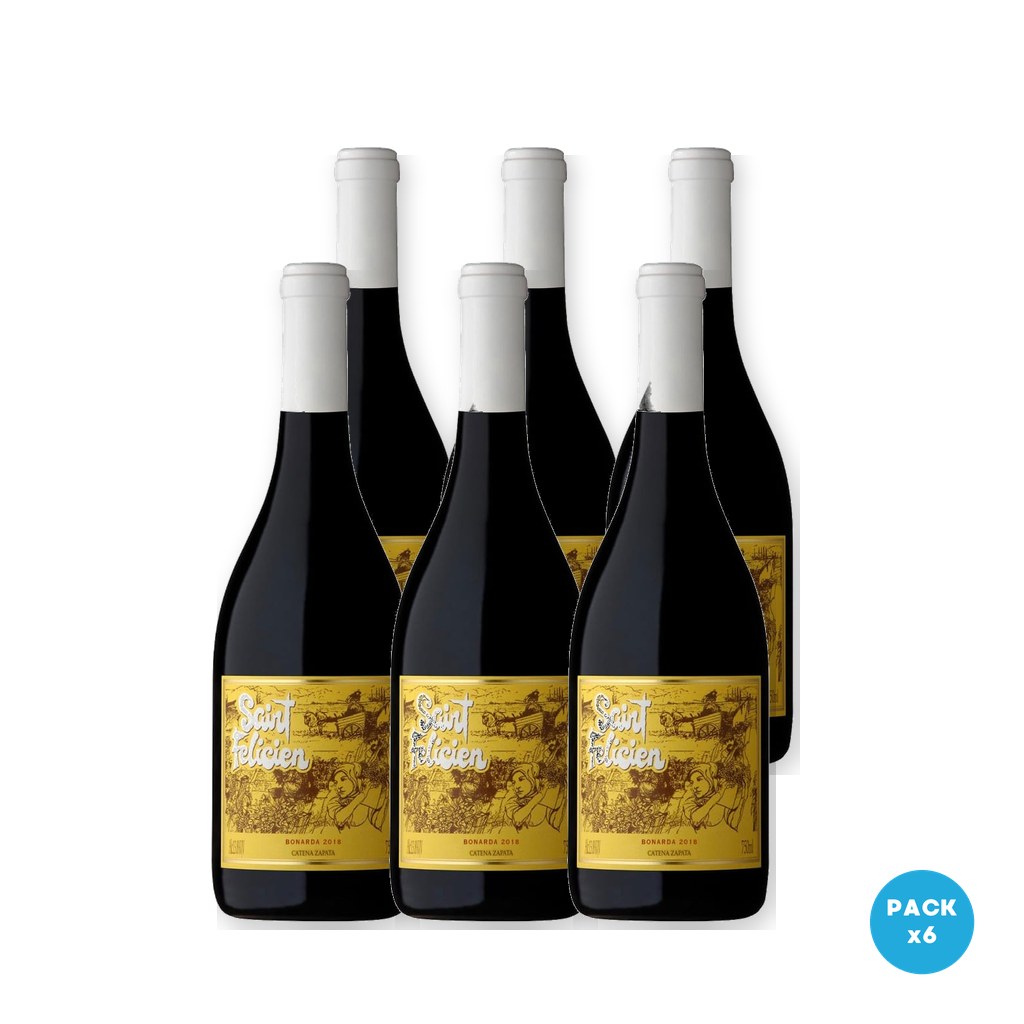 Saint Felicien - Vino Bonarda 750ml - 6 unidades
