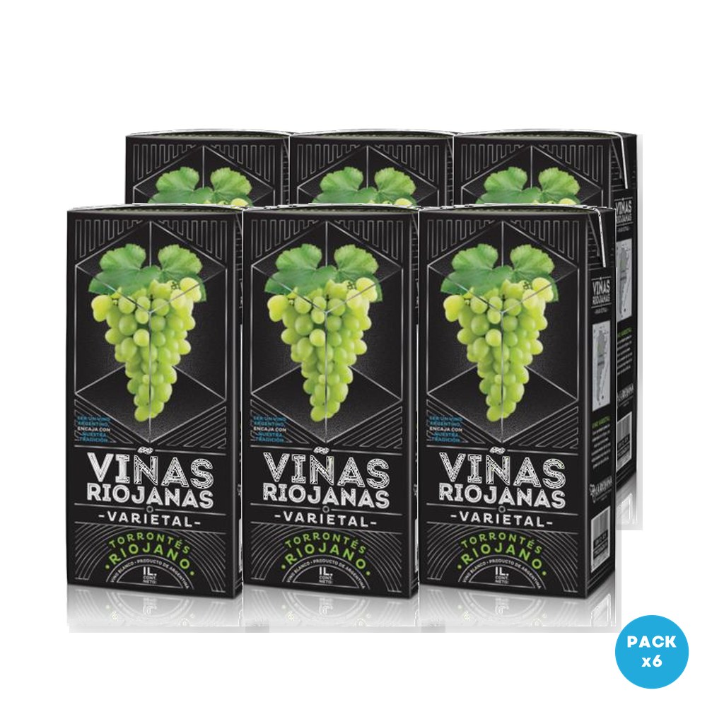 Viñas Y Parrales - Vino Blanco Tetra Brik 1L - 6 unidades