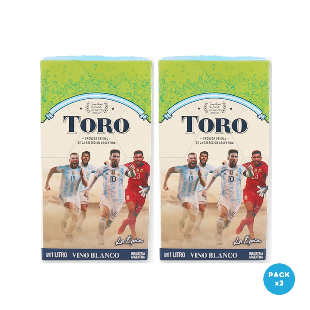 Toro – Vino Blanco Dulce Tetra Brik 1L – 2 unidades Toro - Vino Blanco Dulce Tetra Brik 1L - 2 unidades